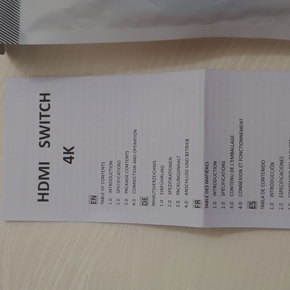 HDMI 4K Switch, 3 port New - Picture 3 of 4